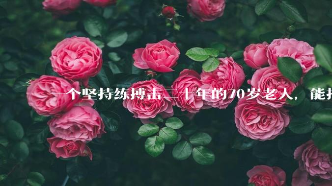 一个坚持练搏击二十年的70岁老人，能打过30岁同样体重的普通人吗？